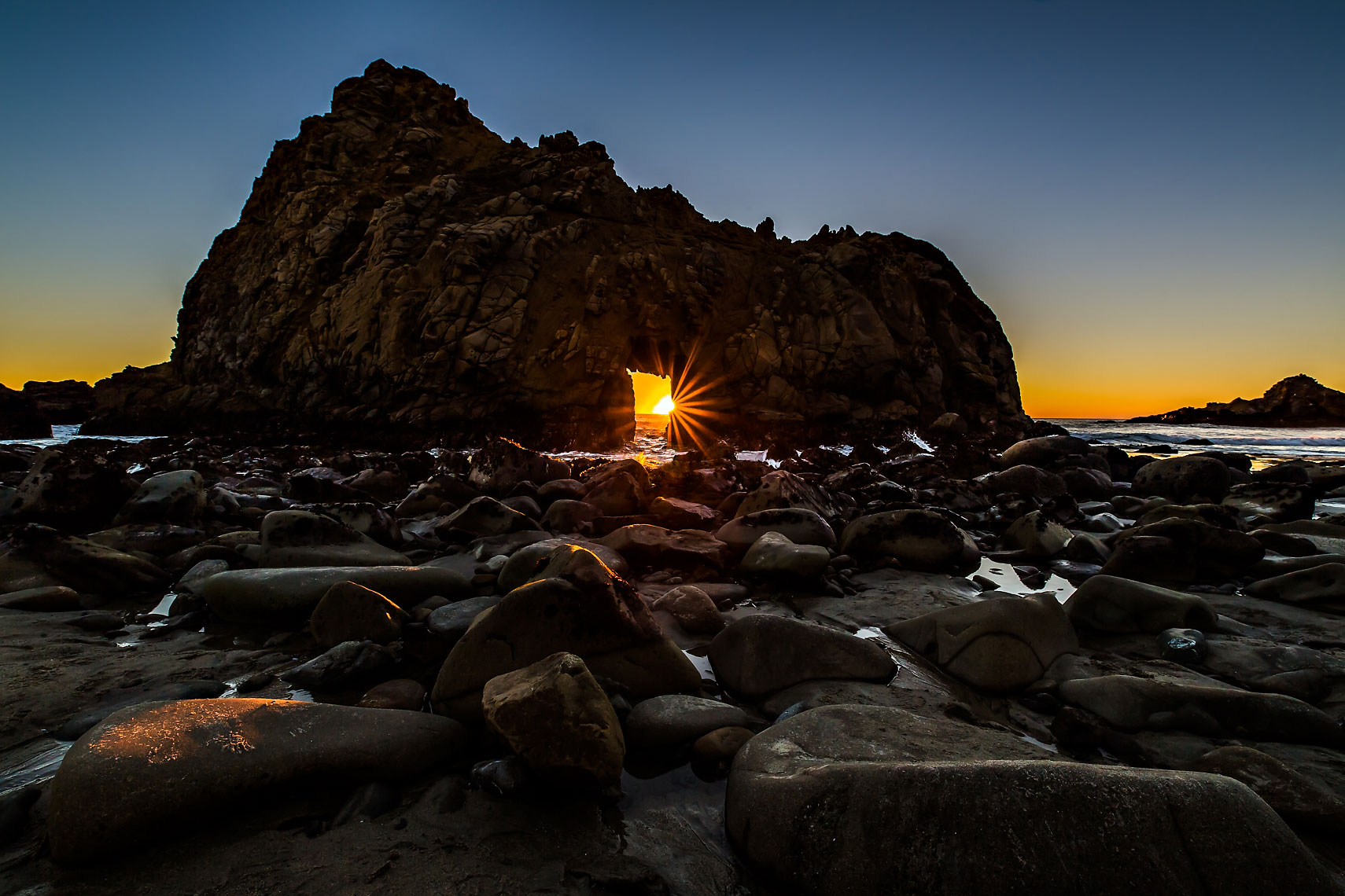 Big Sur Pfieffer Keyhole Sunset