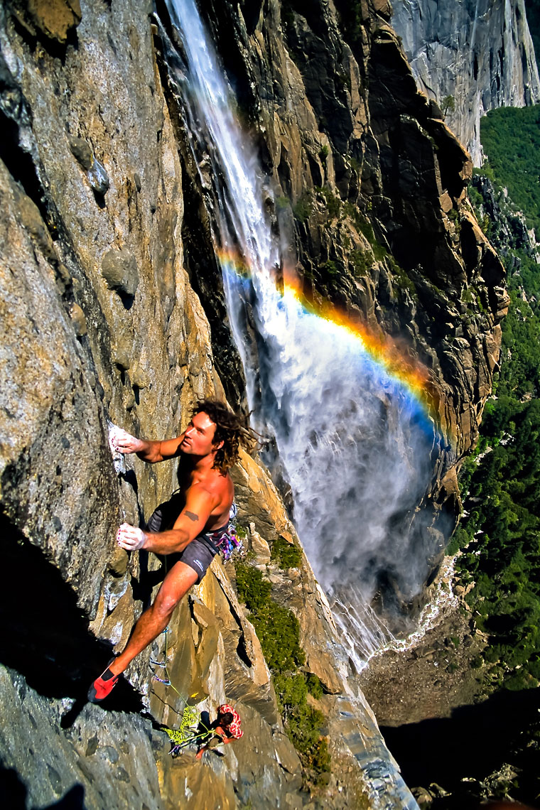Yosemite Rock Climber Rainbow