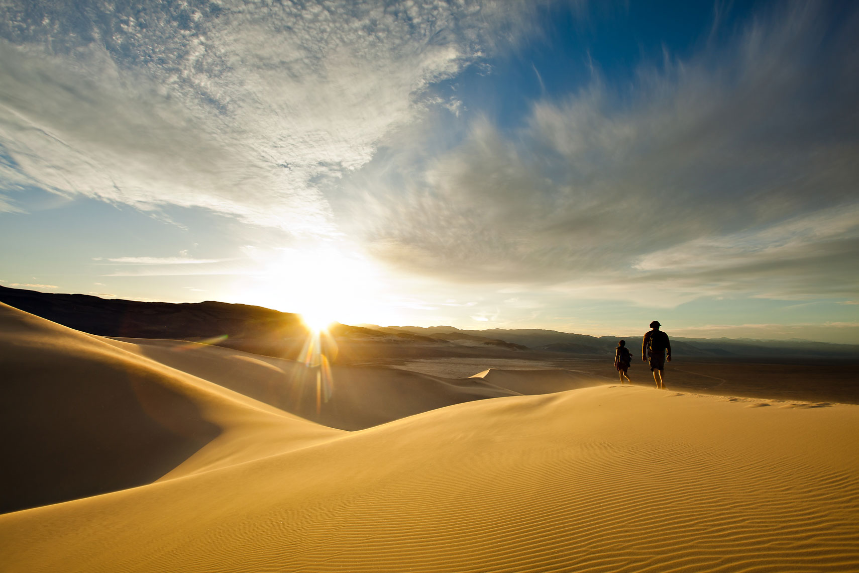 Death Valley Sand Dunes Couple