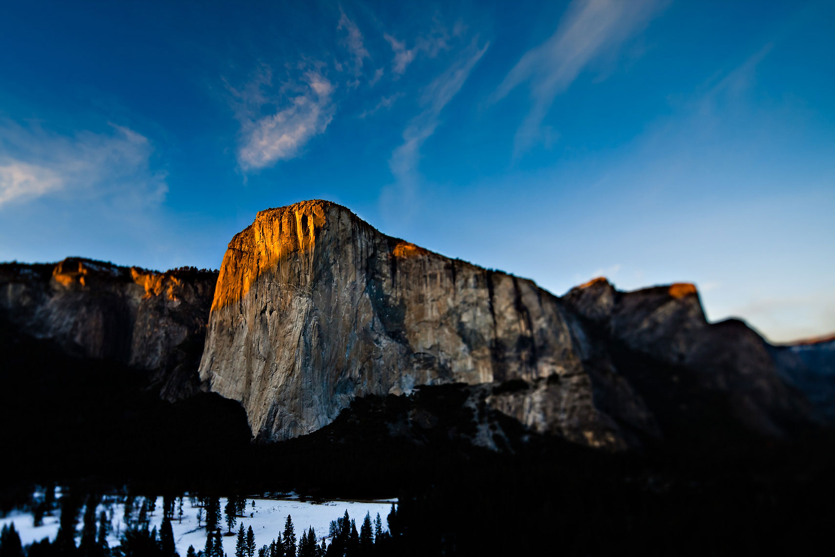 El Cap Yosemite Tilt Shift