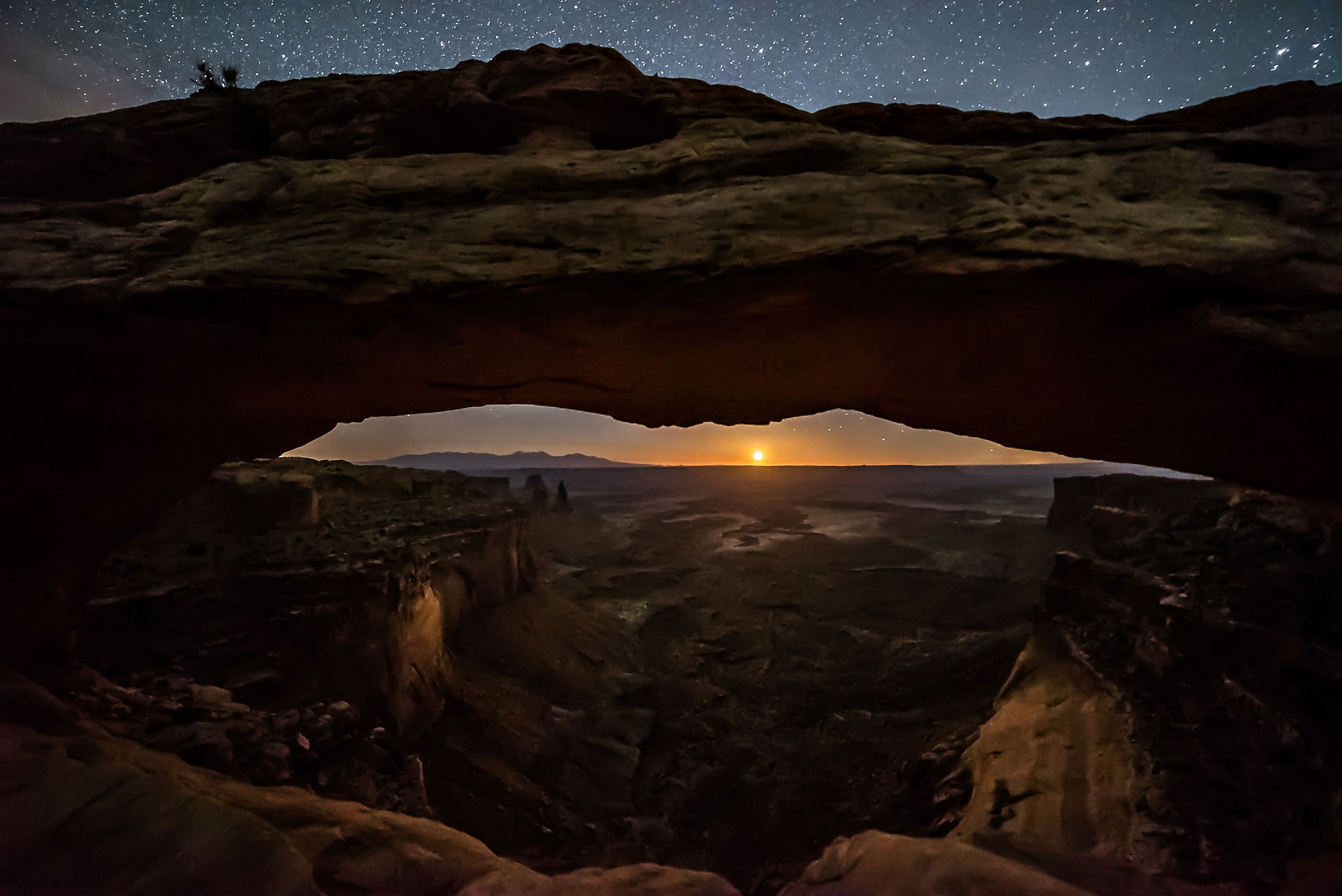 Mesa Arch Moonrise