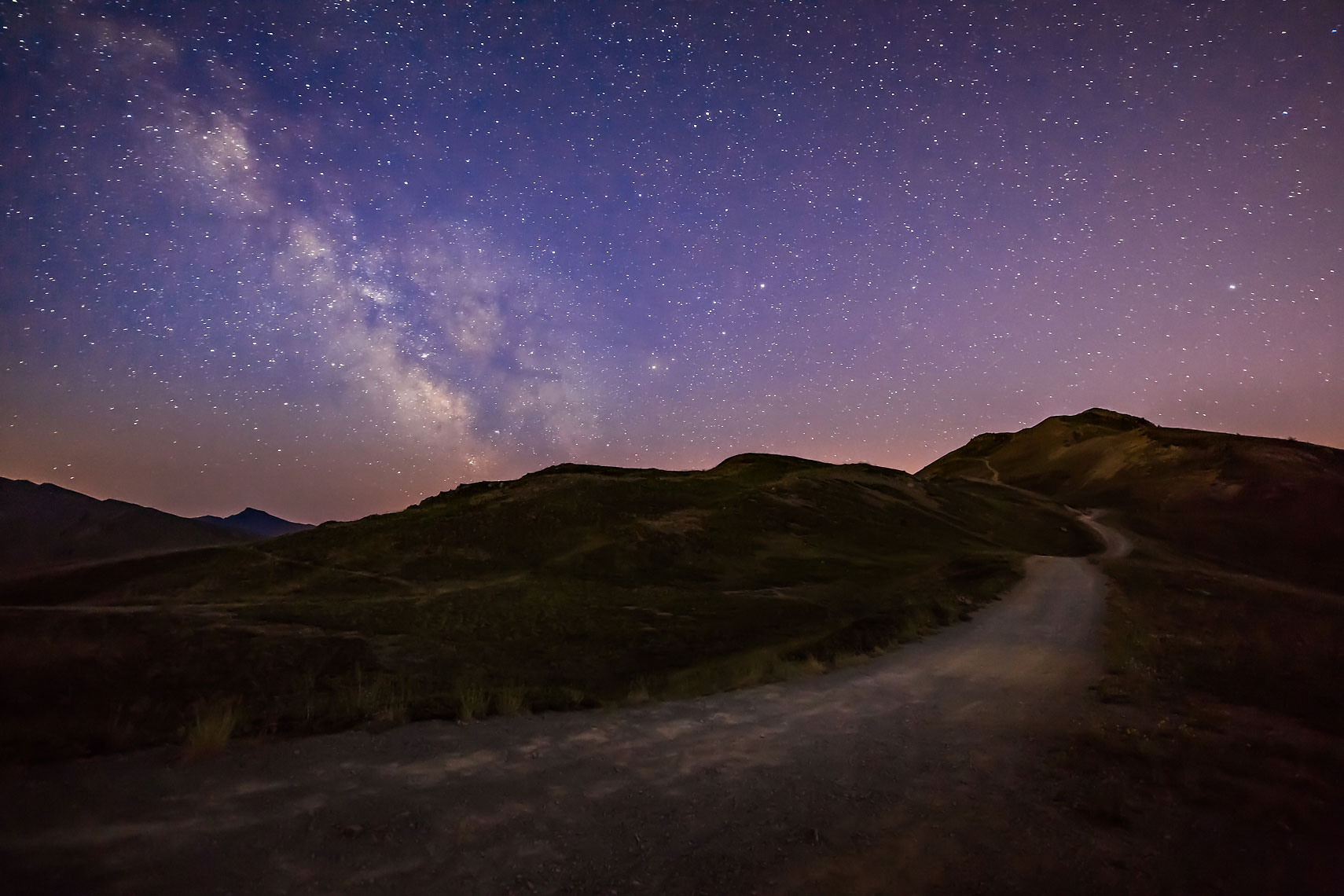 Path to the Milky Way Alps