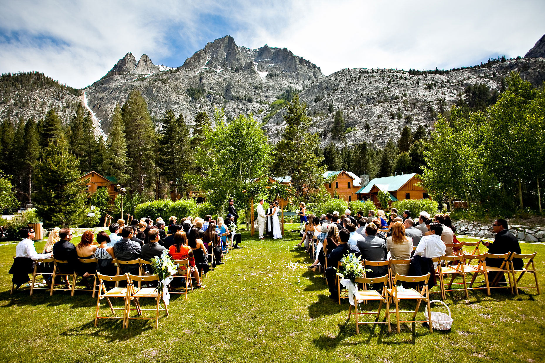 June Lake wedding photographer at Double Eagle resort.