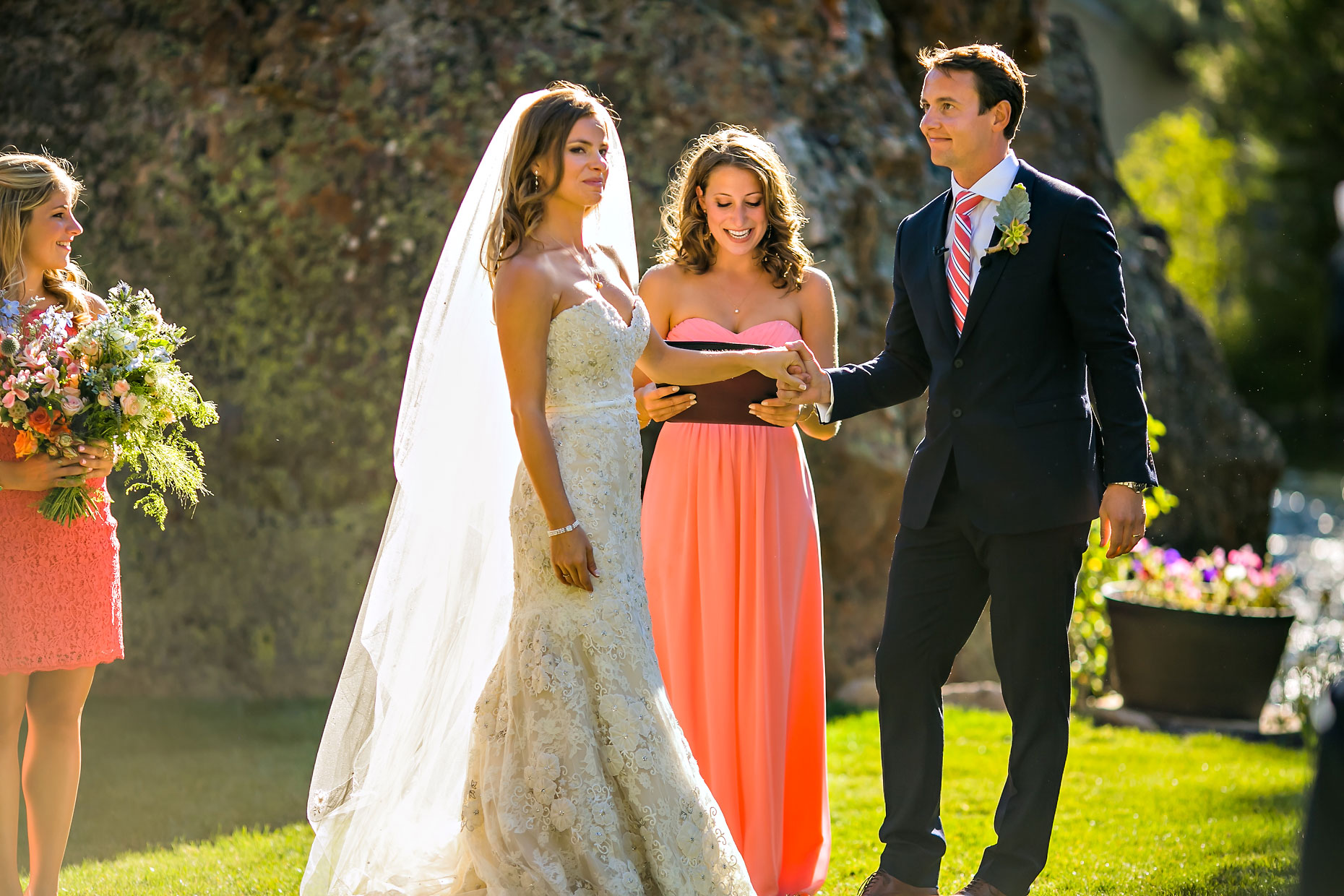 Mammoth Lakes wedding ceremony photographer.
