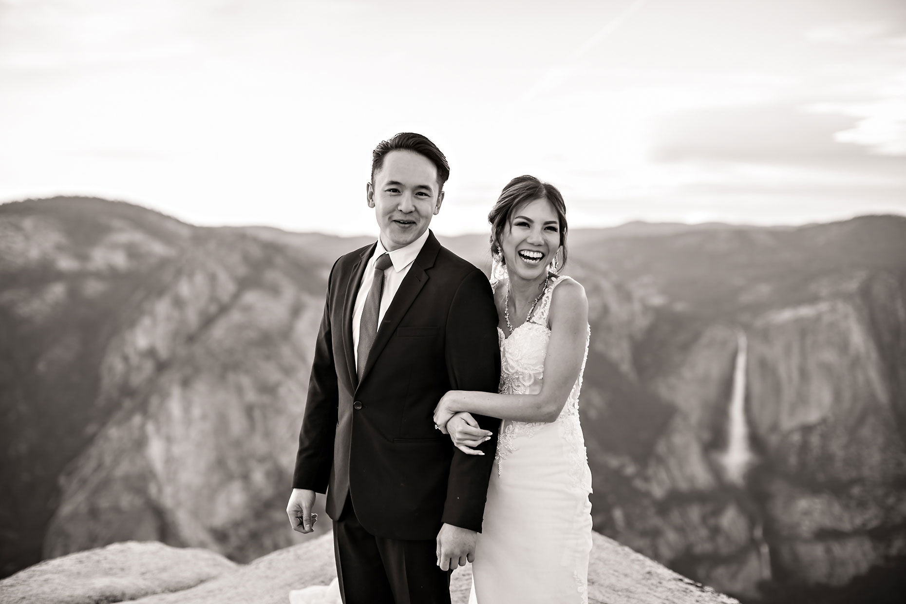 Taft Point intimate wedding elopement photographer in Yosemite.