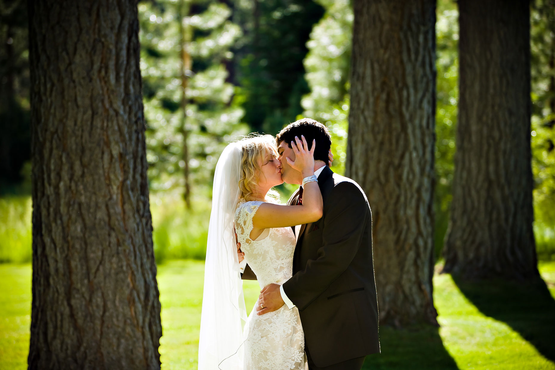 Lake Tahoe intimate wedding photographer.