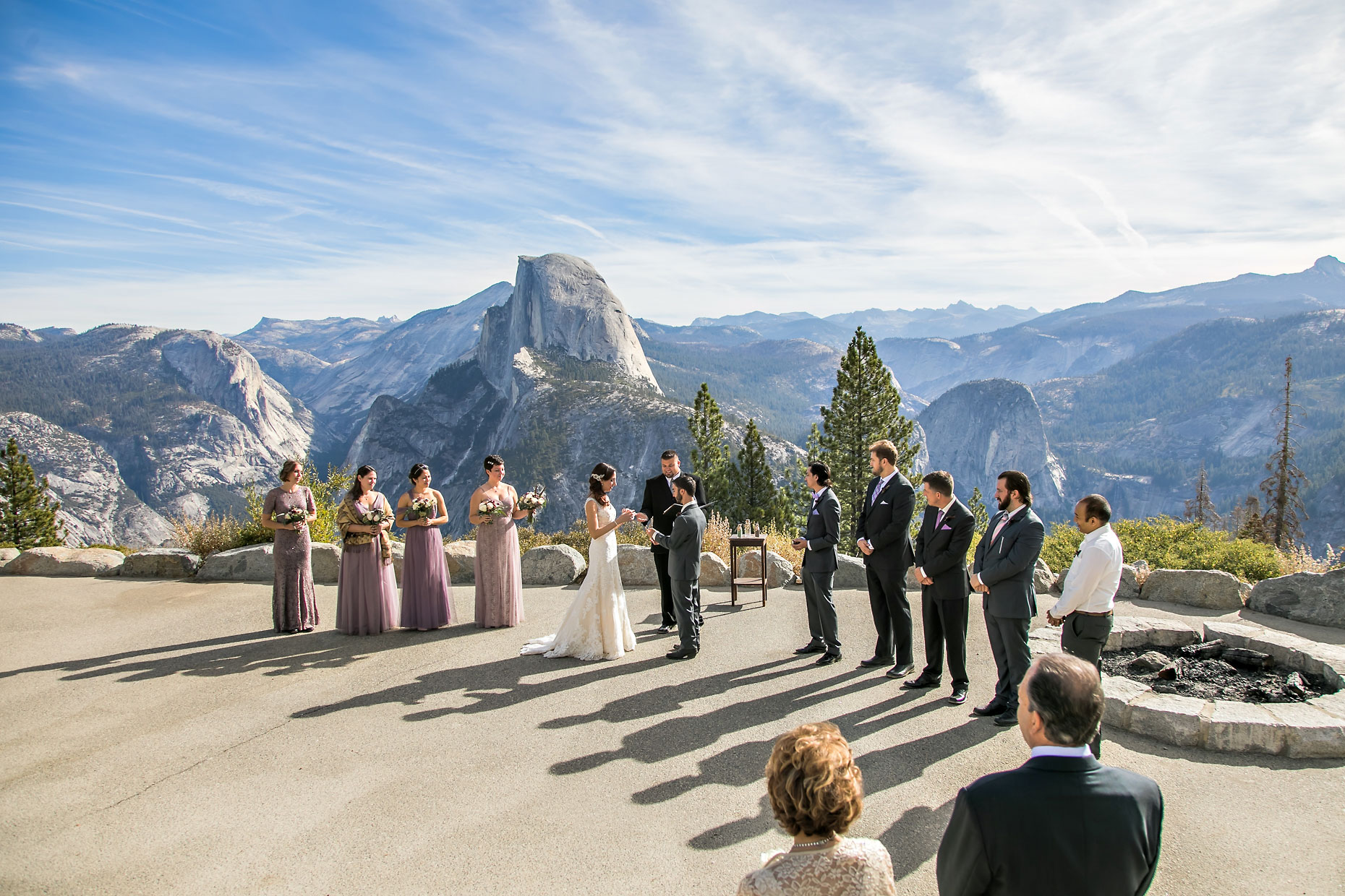 Yosemite Glacier Point intimate wedding photographer.