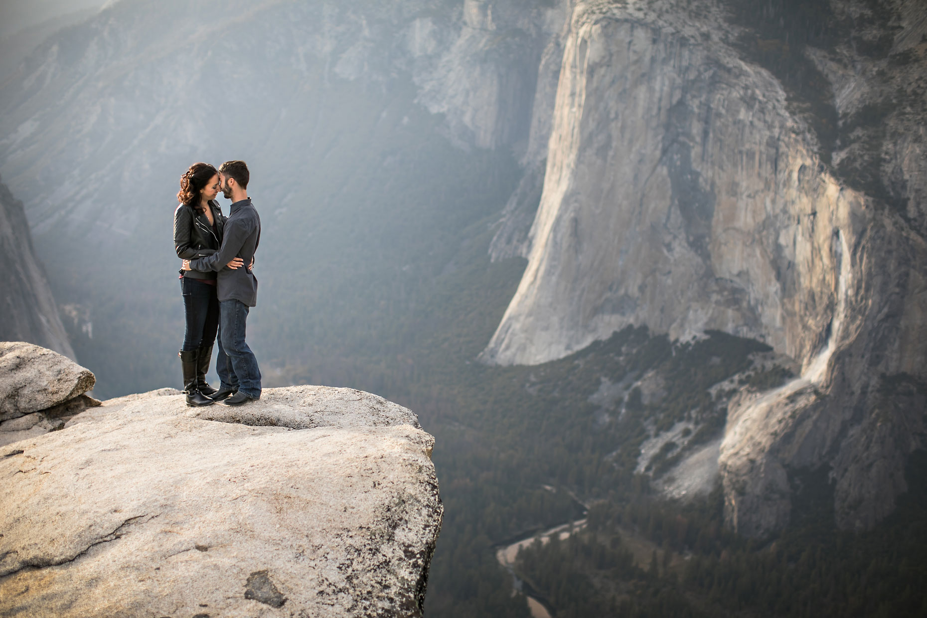 Taft Point adventure photography session in Yosemite.